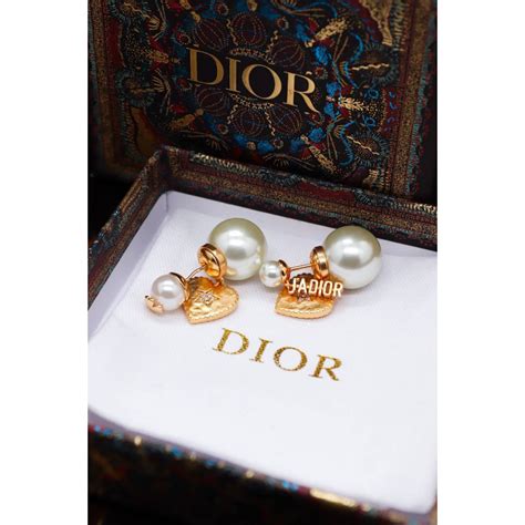 dior серьги с жемчугом